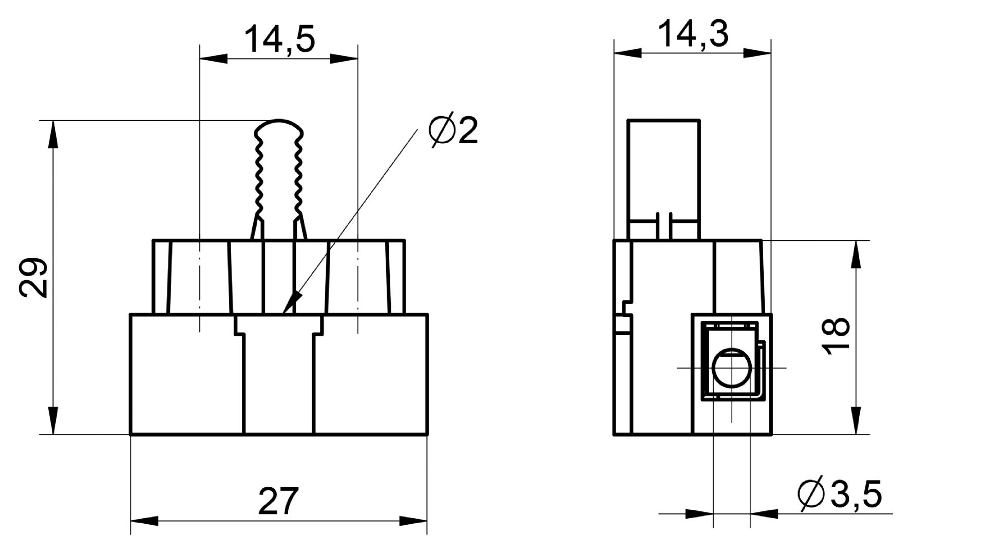 Venta/distribuidor/mayorista Regletas de conexin con fusible para la proteccin de los circuitos en equipos de iluminacin 1106 F/1P