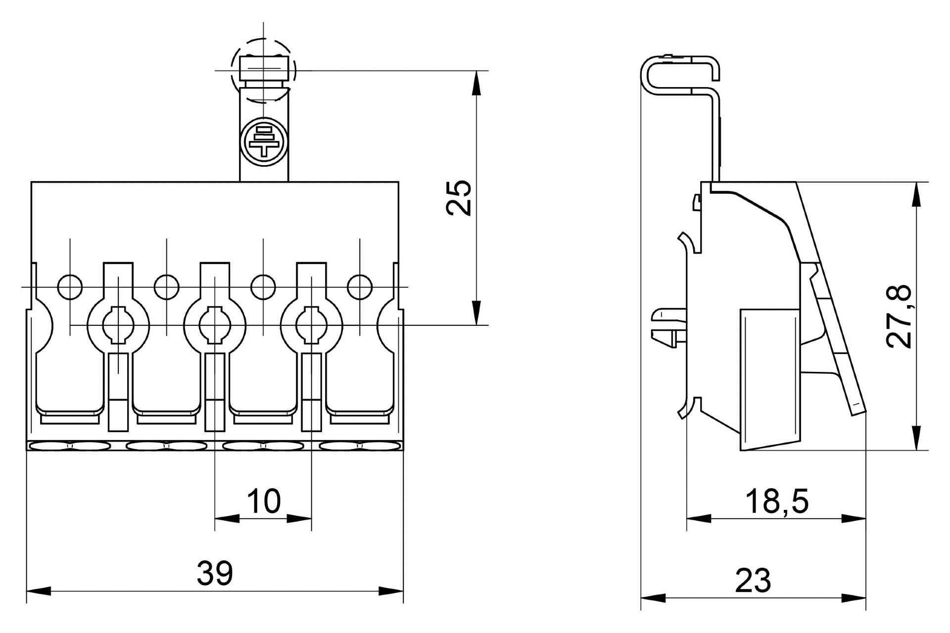 Venta/distribuidor/mayorista Conectores sin tornillos para el cableado interior de equipos de iluminacin y elctricos. Conexin rpida para equipos 3104 A TA