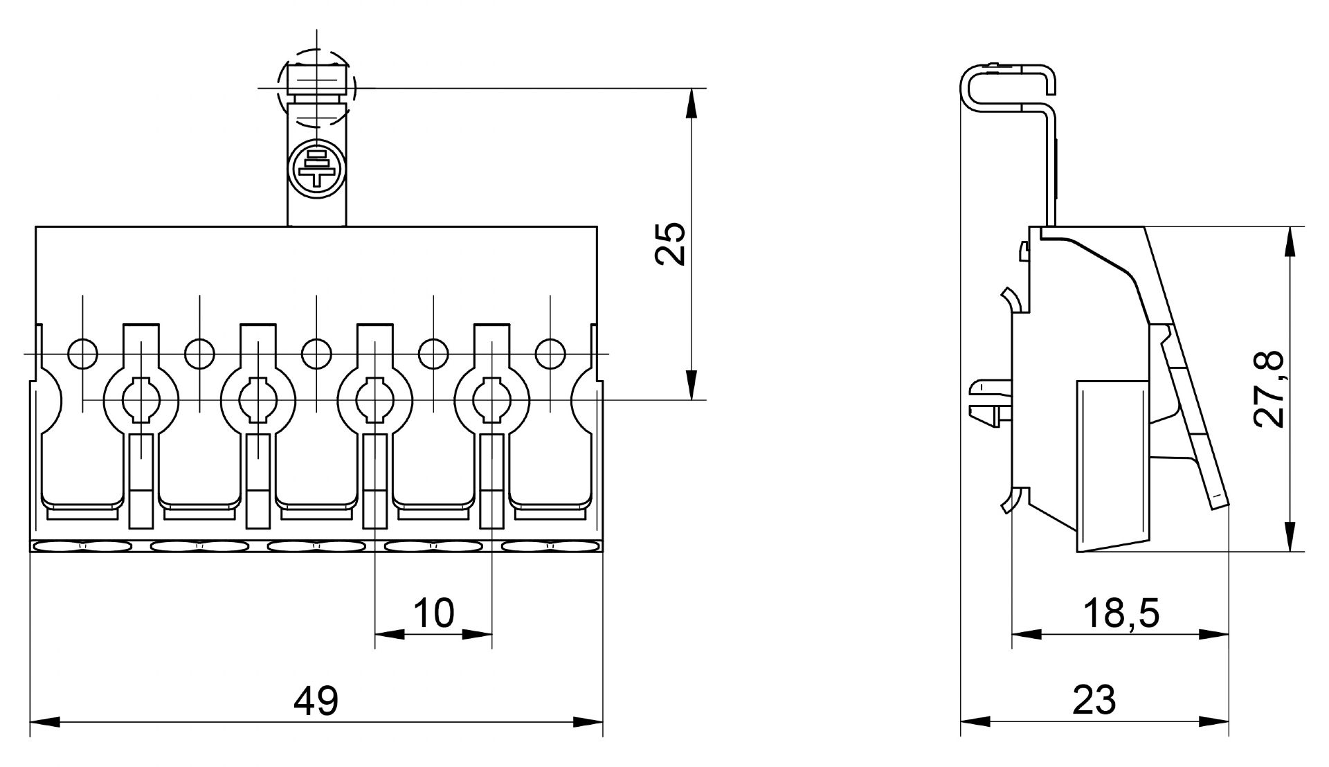 Venta/distribuidor/mayorista Conectores sin tornillos para el cableado interior de equipos de iluminacin y elctricos. Conexin rpida para equipos 3105 A TA