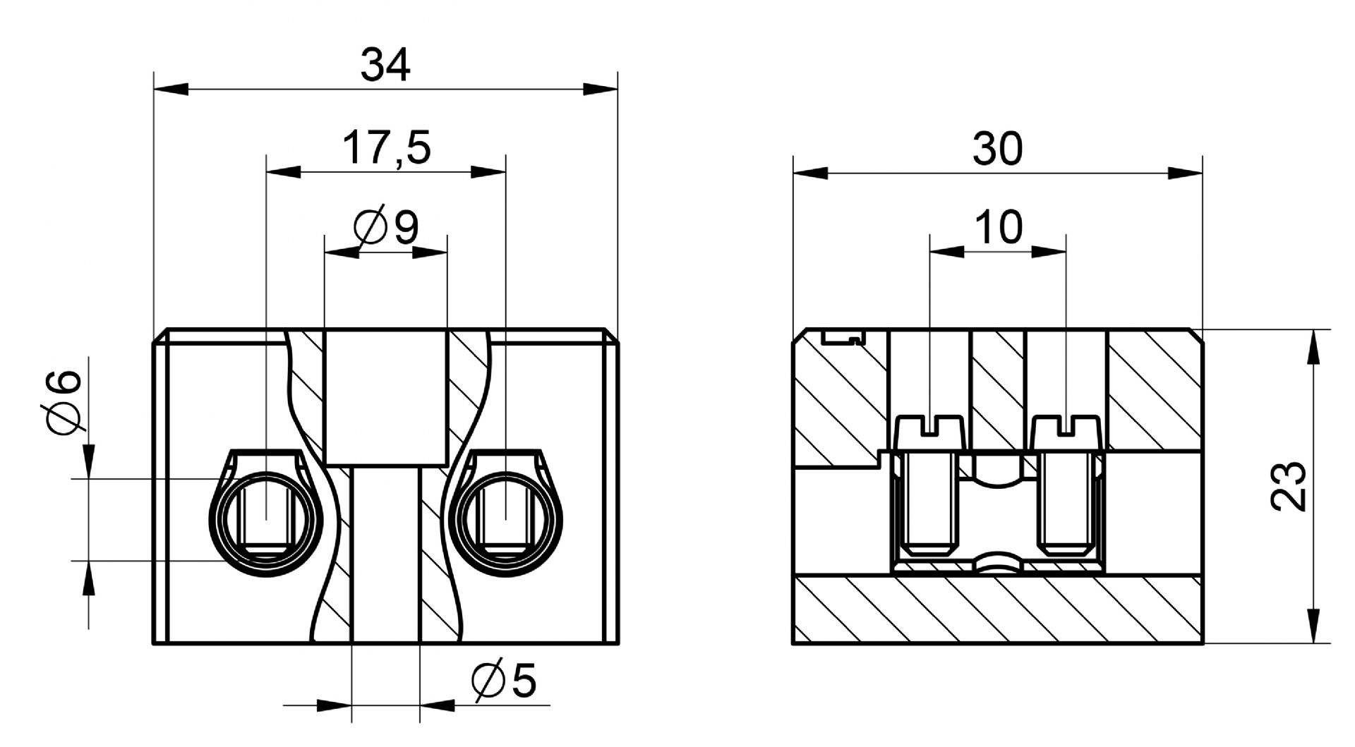 Venta/distribucin/mayoristaRegletas con aislante cermico para realizar conexiones elctricas con conductores de cobre en instalaciones y/o aparatos con temperatura de trabajo elevadas B16-2E