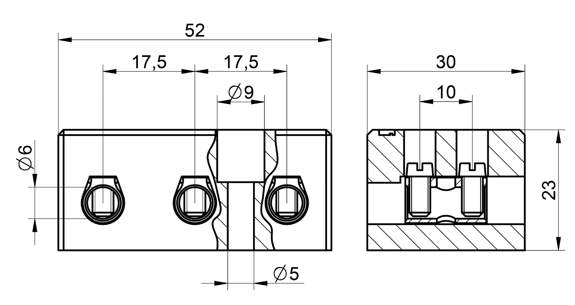 Venta/distribucin/mayoristaRegletas con aislante cermico para realizar conexiones elctricas con conductores de cobre en instalaciones y/o aparatos con temperatura de trabajo elevadas B16-3E