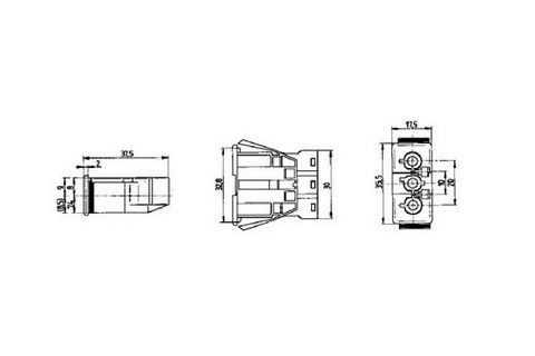 Venta/distribuidor/mayorista conectores enchufables BCS-3/EH-N