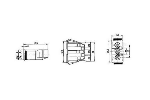 Venta/distribuidor/mayorista conectores enchufables BCS-3/EM-B
