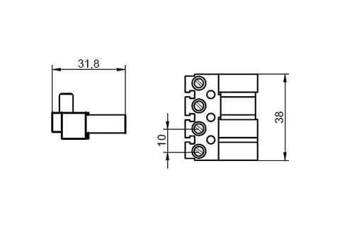 Venta/distribuidor/mayorista conectores enchufables BCS-4/H-N