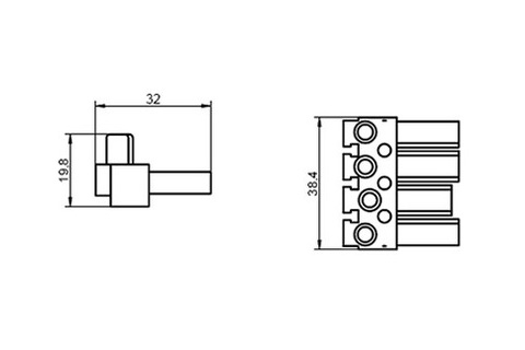 Venta/distribuidor/mayorista conectores enchufables BCS-4/M-N