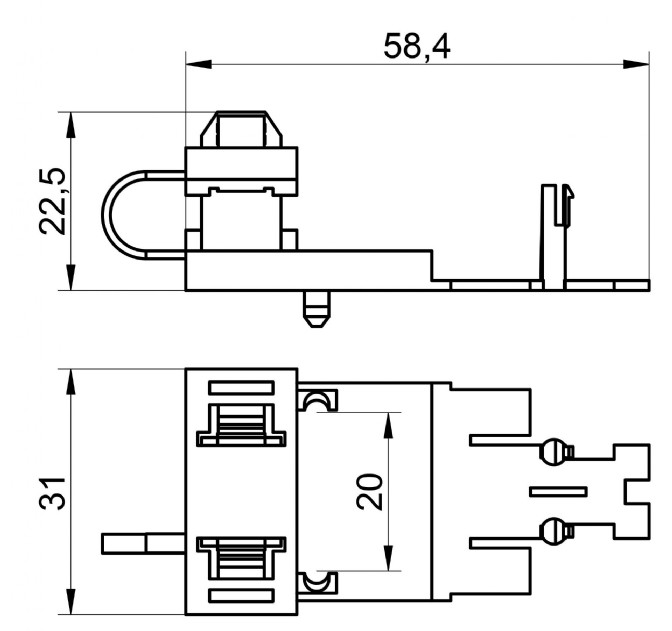 Venta/distribuidor/mayorista Conectores sin tornillos para el cableado interior de equipos de iluminacin y elctricos. Conexin rpida para equipos 3100 - ANTITRACCION ST-3