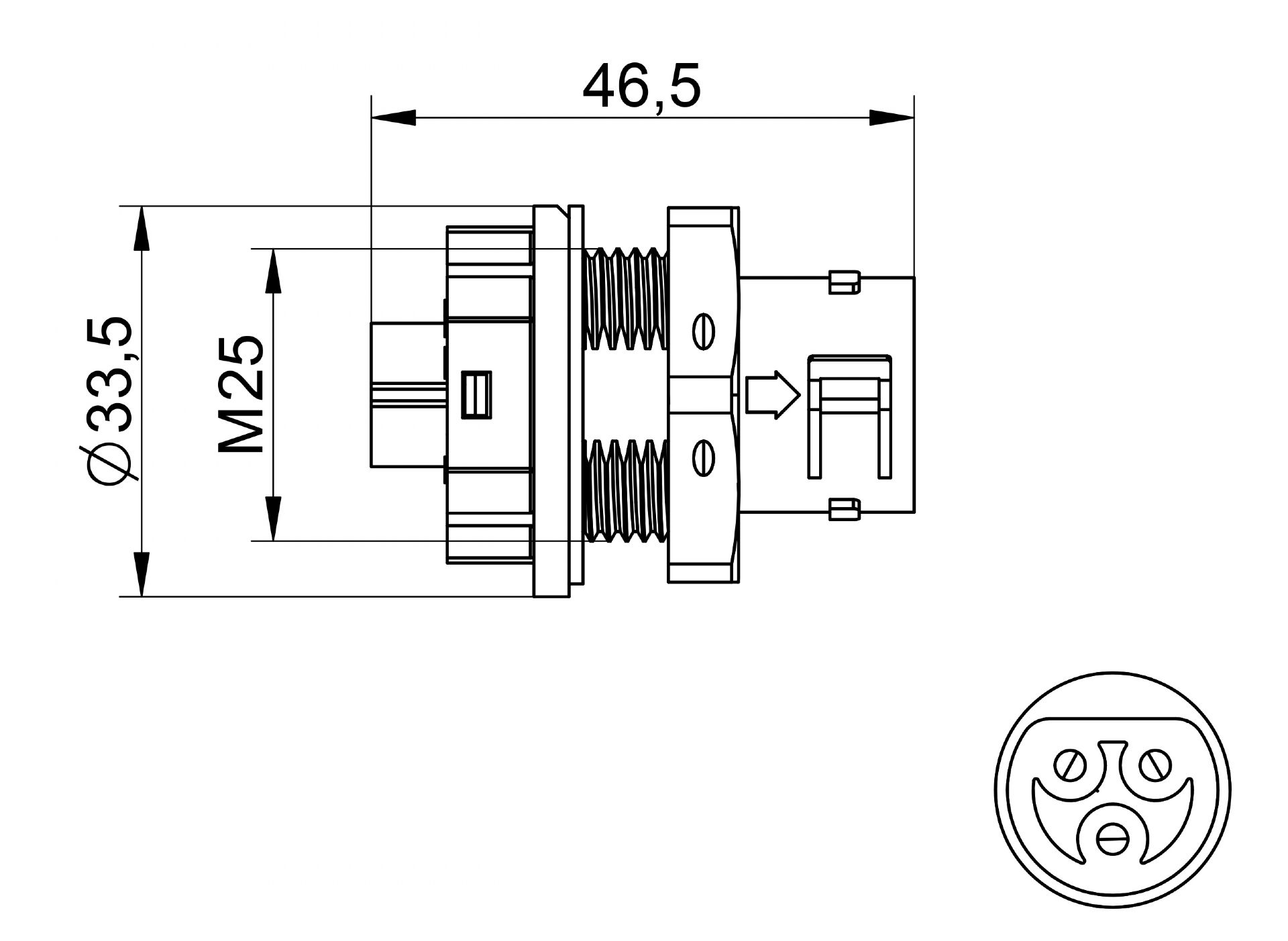 Wewoo - XYT21 IP68 connecteur de câble de type T étanche à 3