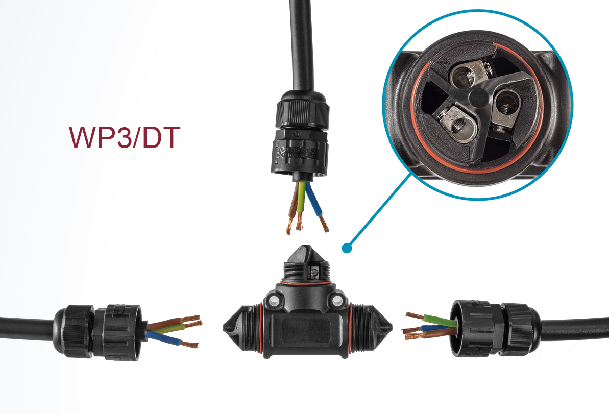Connecteur Etanche RAC/T116 - IP68 - jusqu'à 5 fils - pour câble soupl –
